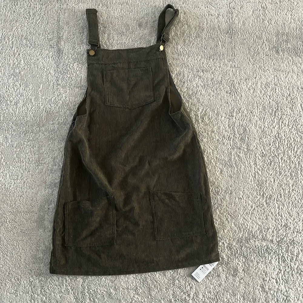 Cupshe corduroy green mini dress